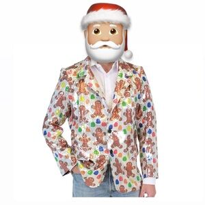 Gingerbread Sequin Party Blazer